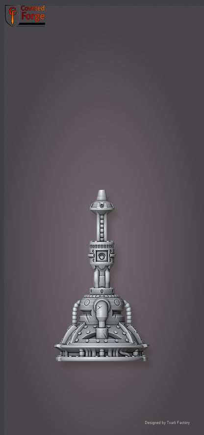 Industrial Sector antenna spire, Txarli Factory sci-fi terrain.