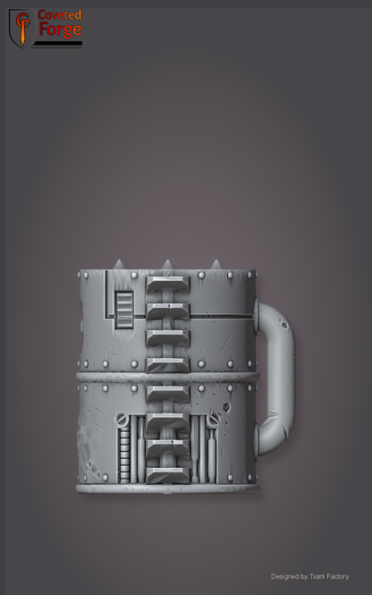 Industrial Sector tower middle section 1, Txarli Factory sci-fi terrain.