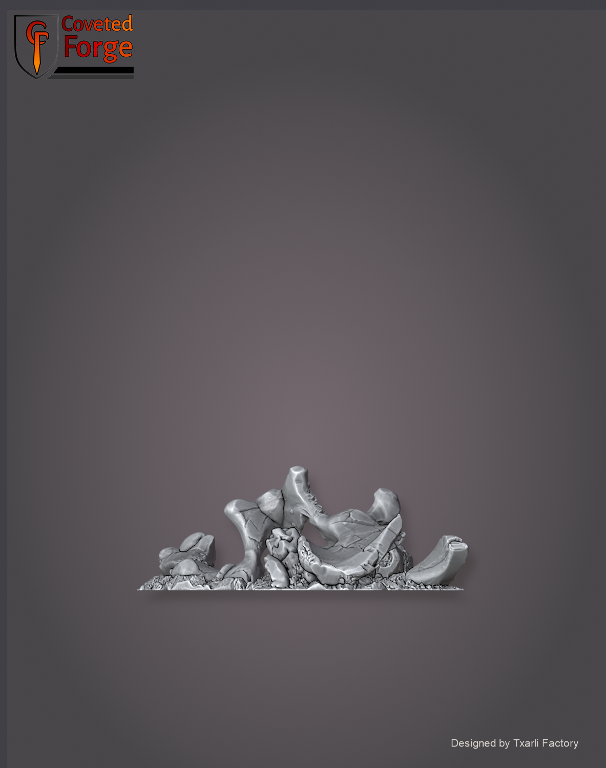 Dead giant mammoth hind legs, second variant, Txarli Factory scatter terrain.