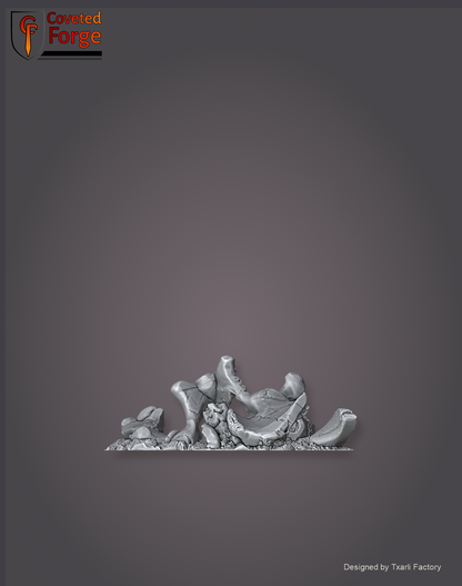 Dead giant mammoth hind legs, second variant, Txarli Factory scatter terrain.