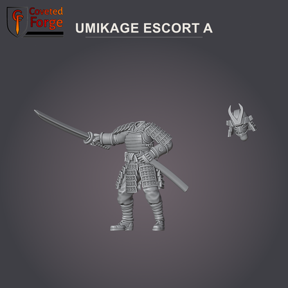 Umikage Escort A, katana, with separate head bit