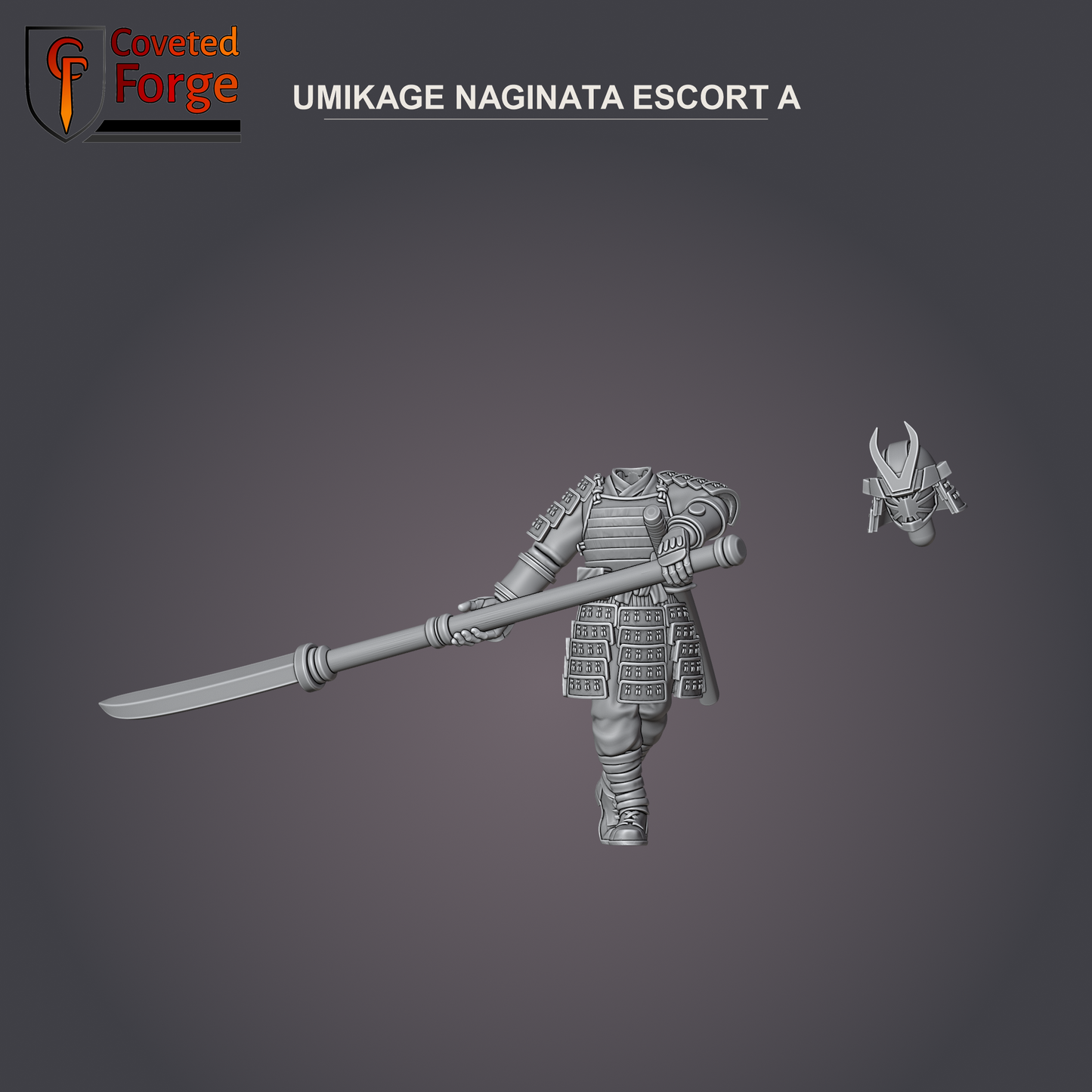 Umikage Escort A, naginata, with separate head bit