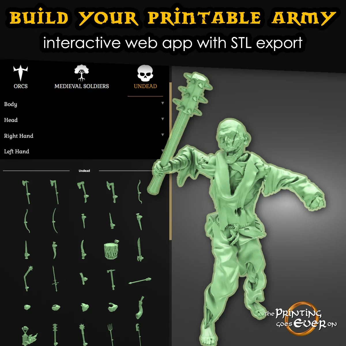 Custom Printed Undead! | Undead Army | MESBG | The Printing Goes Ever On