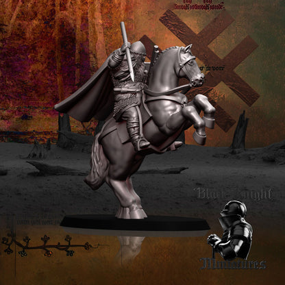 Mounted Baltic Warlord - Black Knight Miniatures