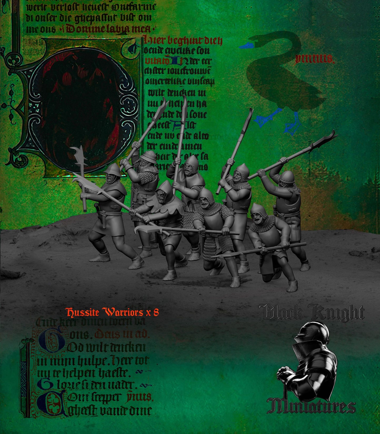 Hussite Warriors with Polearms - Black Knight Miniatures