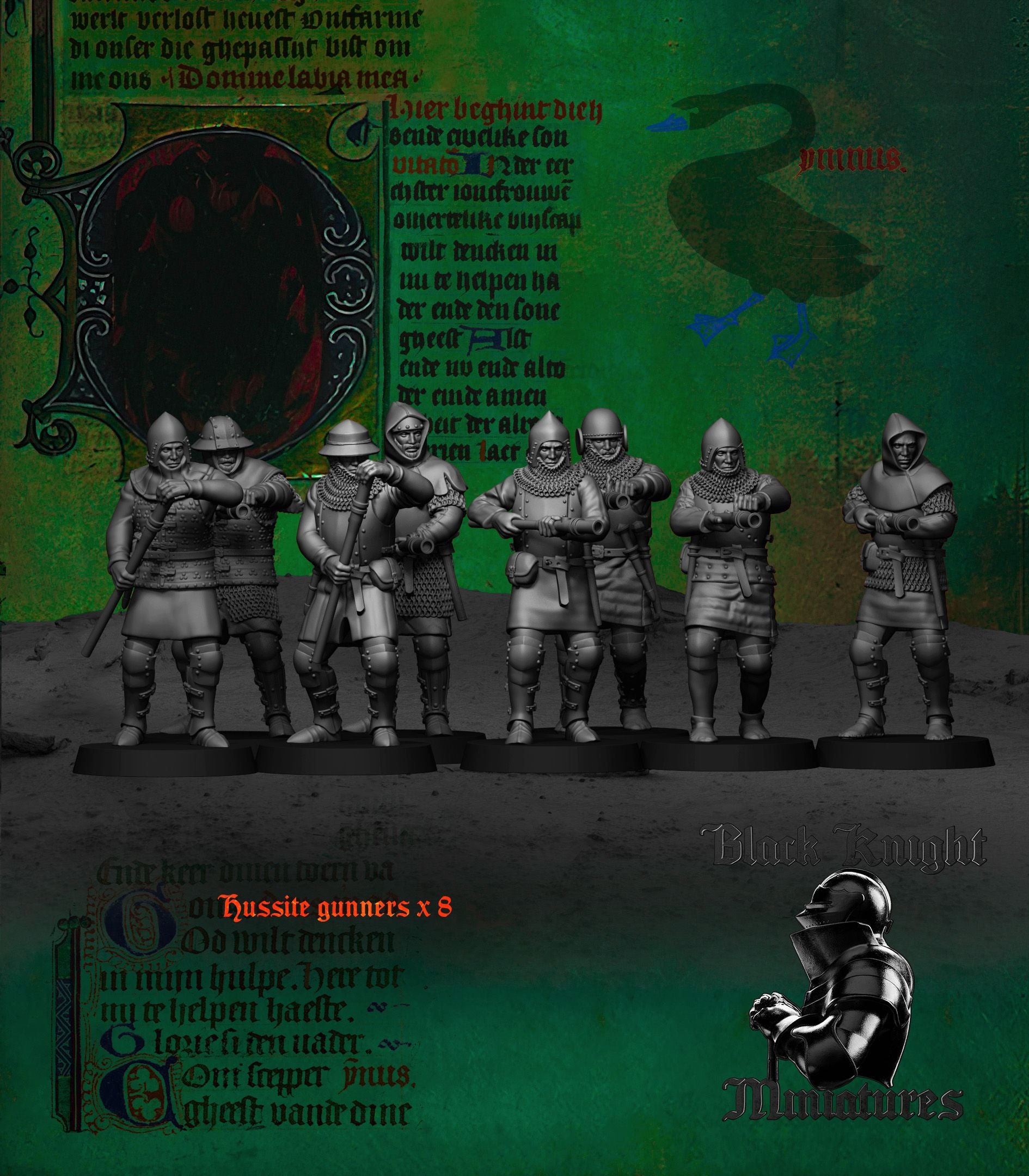 Hussite Gunners - Black Knight Miniatures