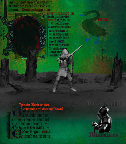 Hussite Noble (on Foot) - Black Knight Miniatures