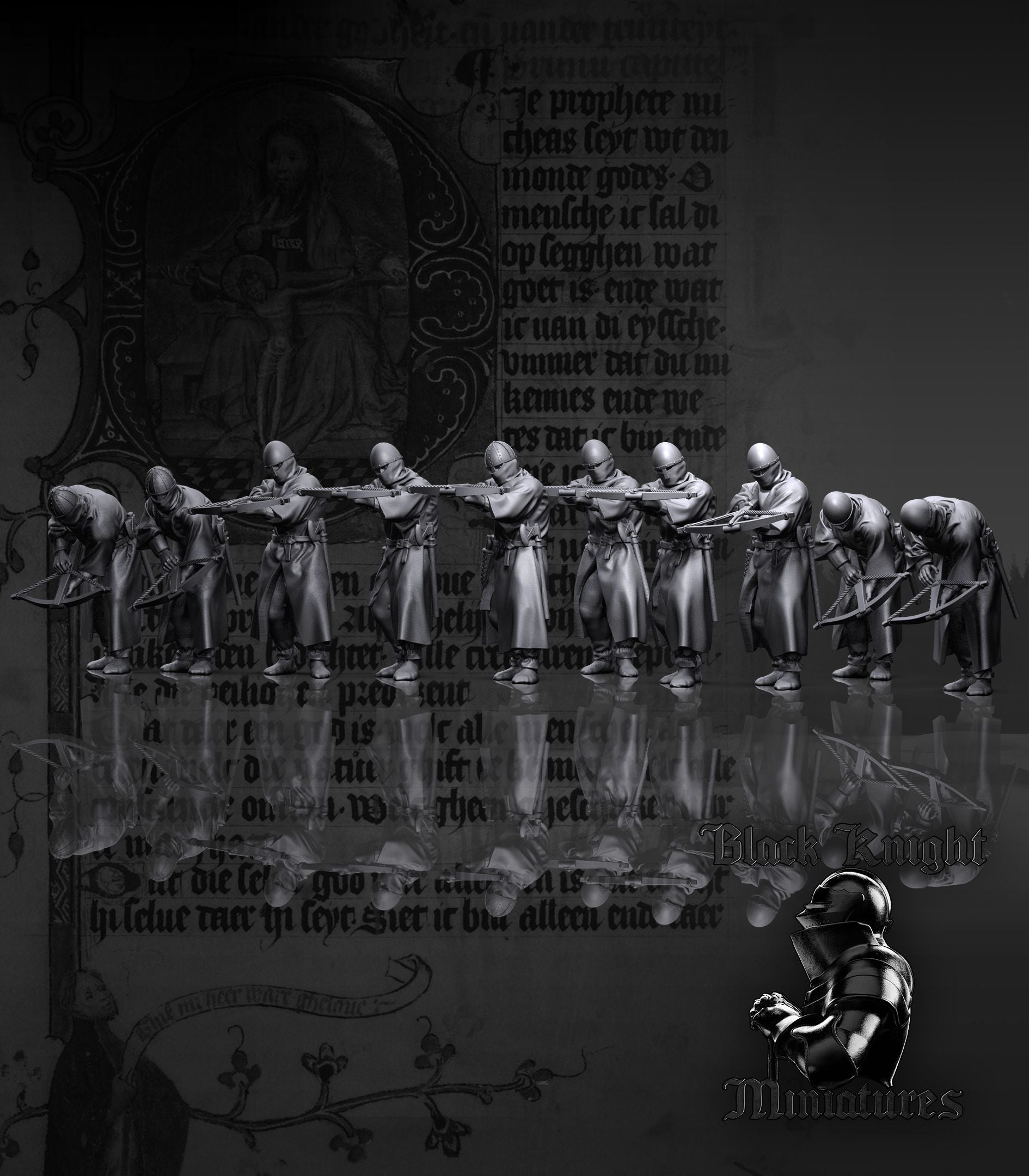 Teutonic Crossbowmen - Black Knight Miniatures