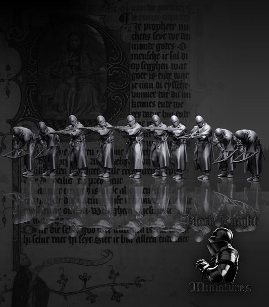 Teutonic Crossbowmen - Black Knight Miniatures