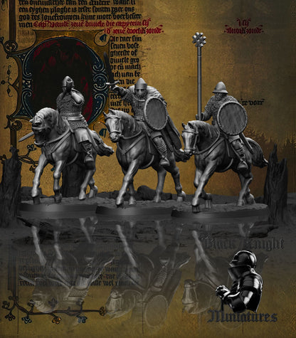 Prussian Cavalry Command Group - Black Knight Miniatures