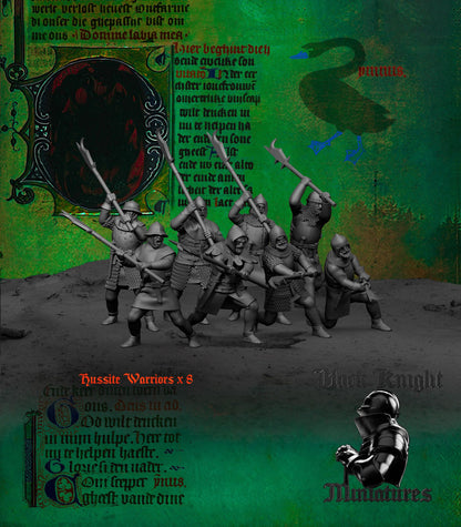 Hussite Warriors with Polearms - Black Knight Miniatures