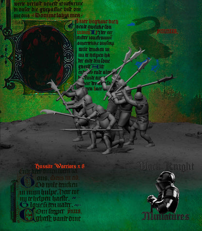 Hussite Warriors with Polearms - Black Knight Miniatures