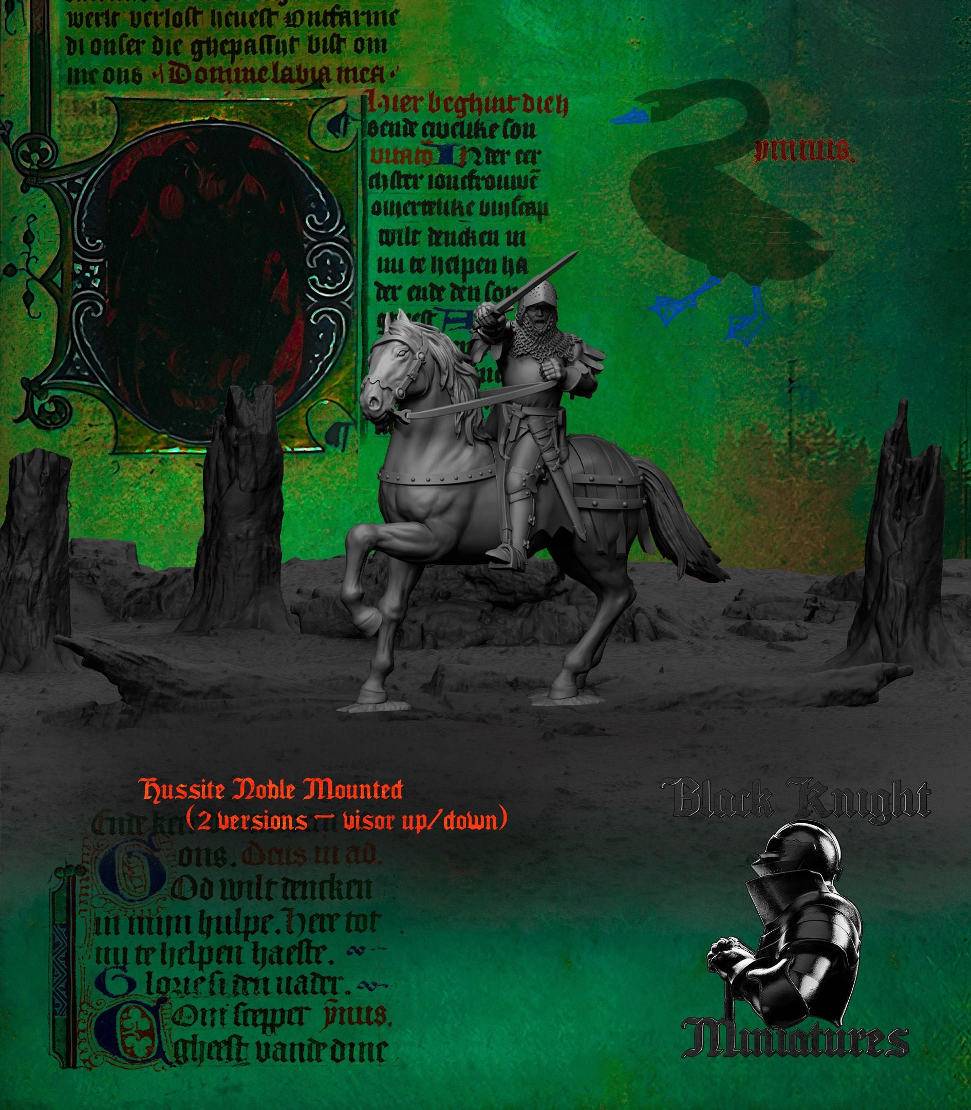 Hussite Noble (Mounted) - Black Knight Miniatures