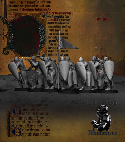 Teutonic Knights on Foot - Black Knight Miniatures
