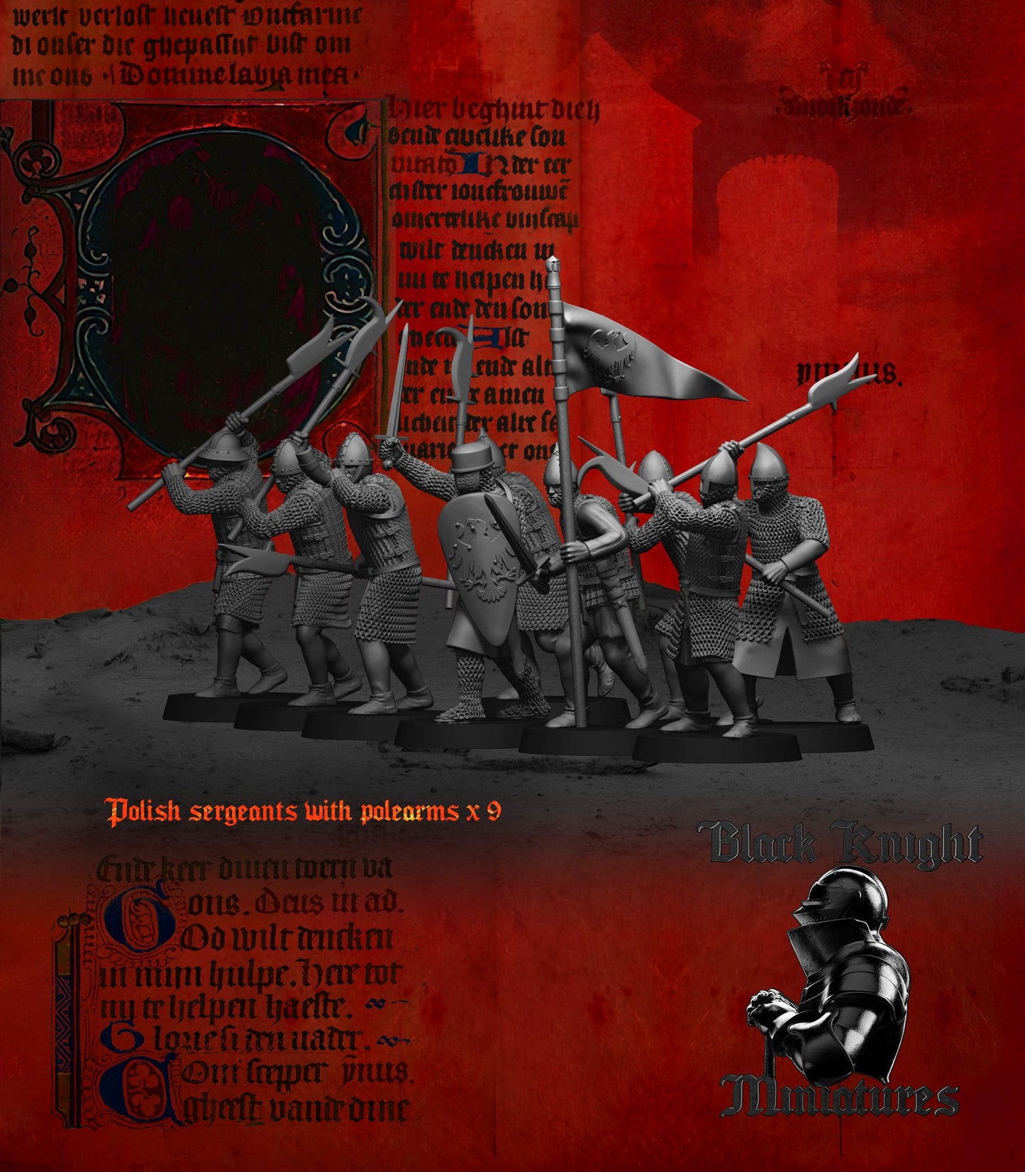 Polish Sergeants on Foot - Black Knight Miniatures