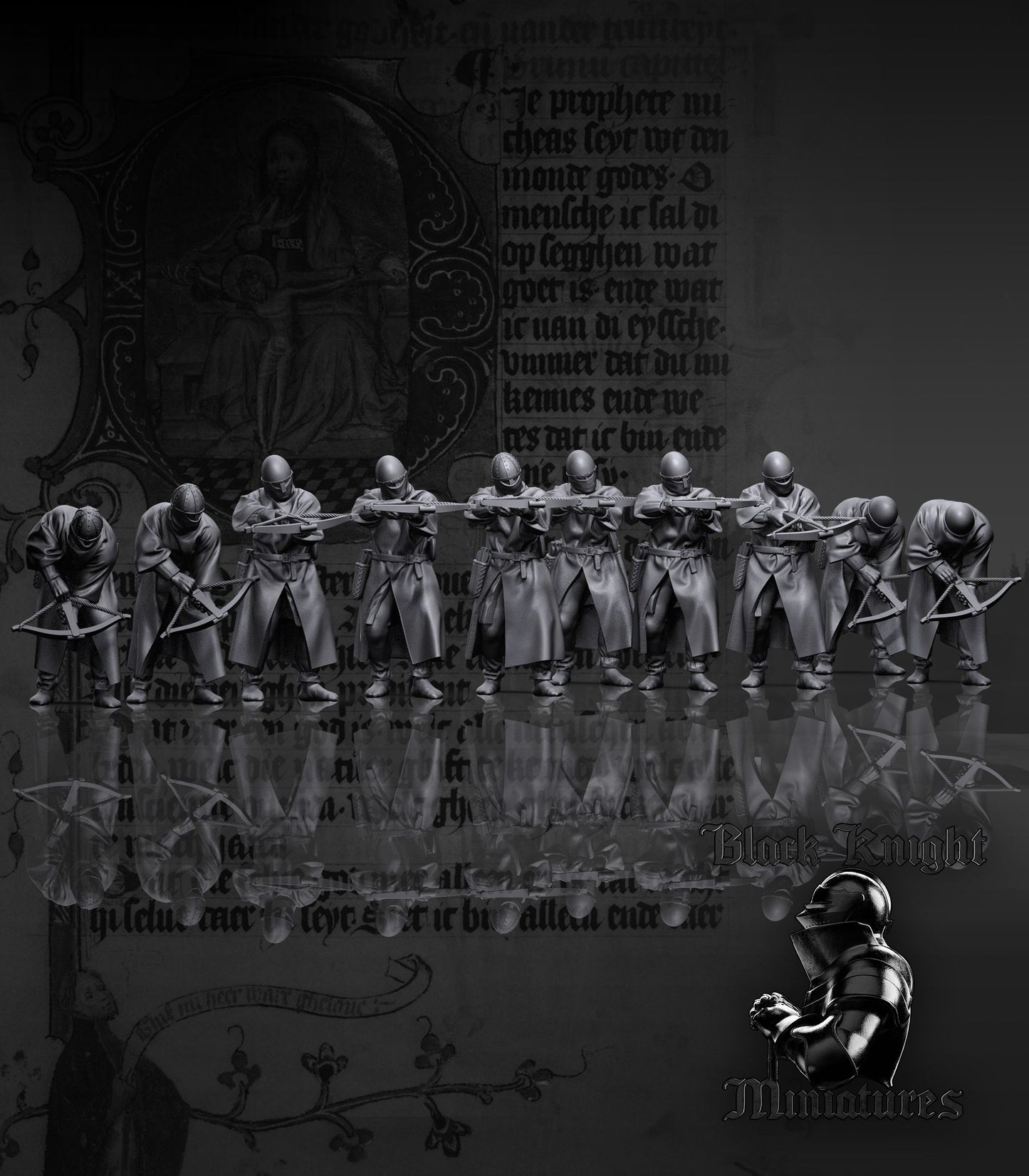 Teutonic Crossbowmen - Black Knight Miniatures