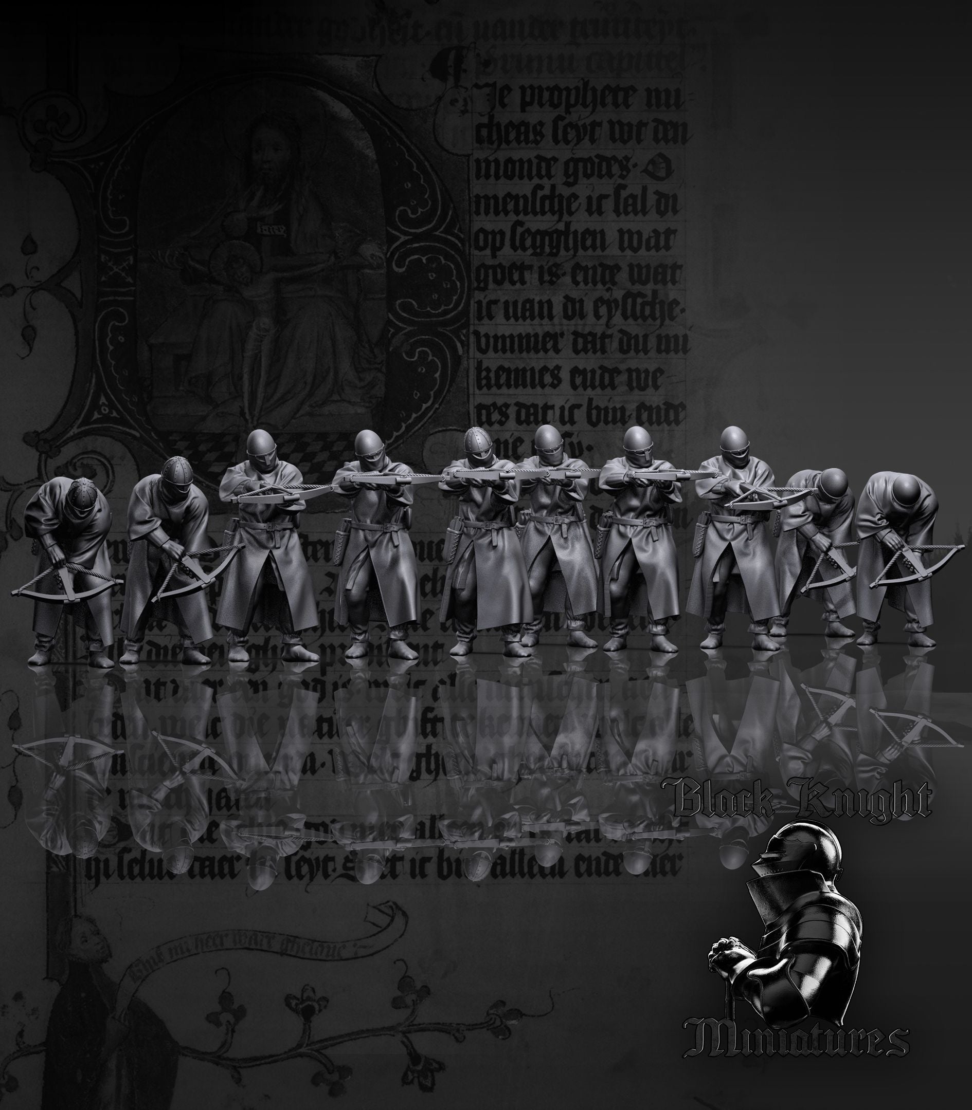 Teutonic Crossbowmen - Black Knight Miniatures