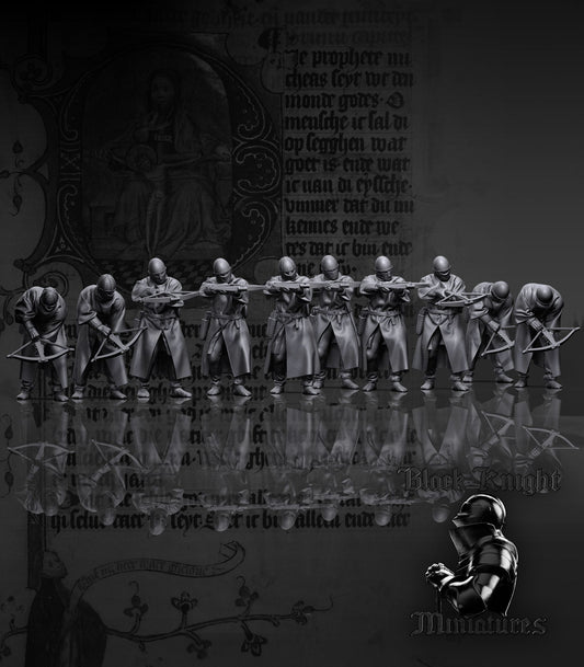 Teutonic Crossbowmen - Black Knight Miniatures
