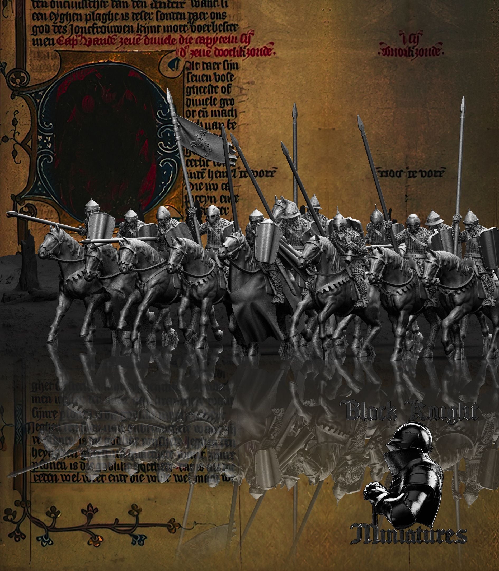 Lithuanian Nobles (Early Bajorai) - Black Knight Miniatures