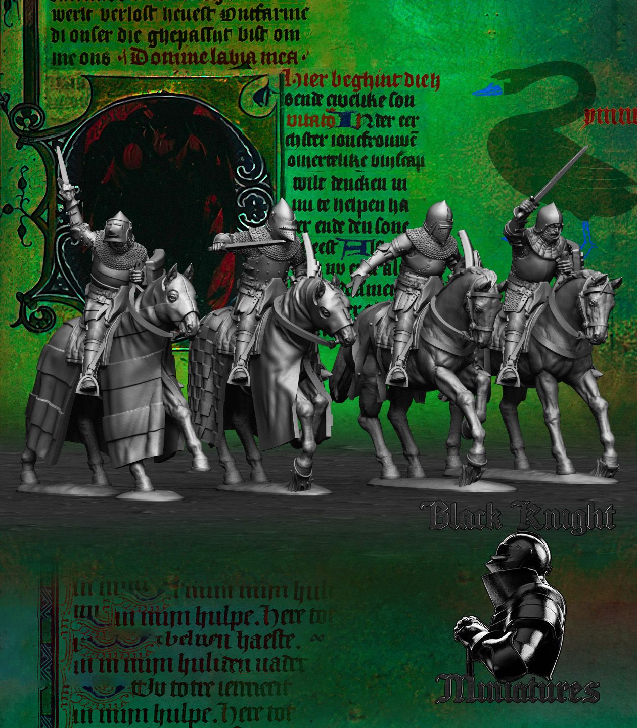 Hussite Mounted Knights - Black Knight Miniatures