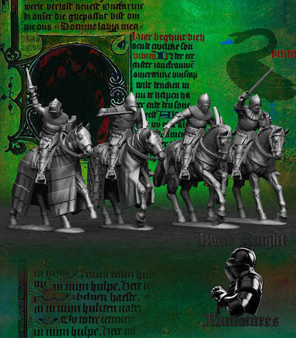 Hussite Mounted Knights - Black Knight Miniatures