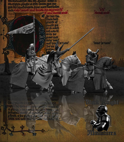 Polish Knights Command Group - Black Knight Miniatures
