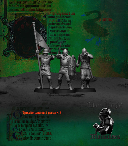 Hussite Command Group - Black Knight Miniatures