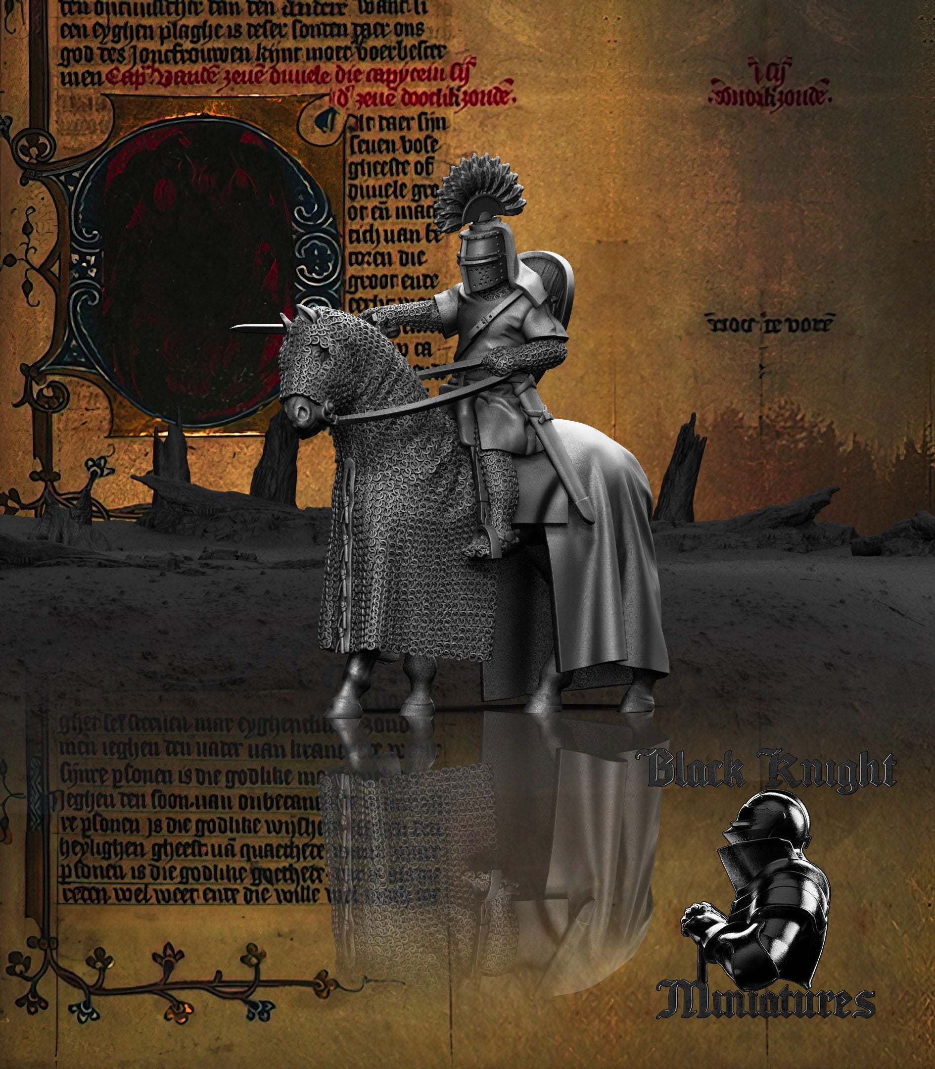 Polish Mounted Noble (Szlachcic) - Black Knight Miniatures