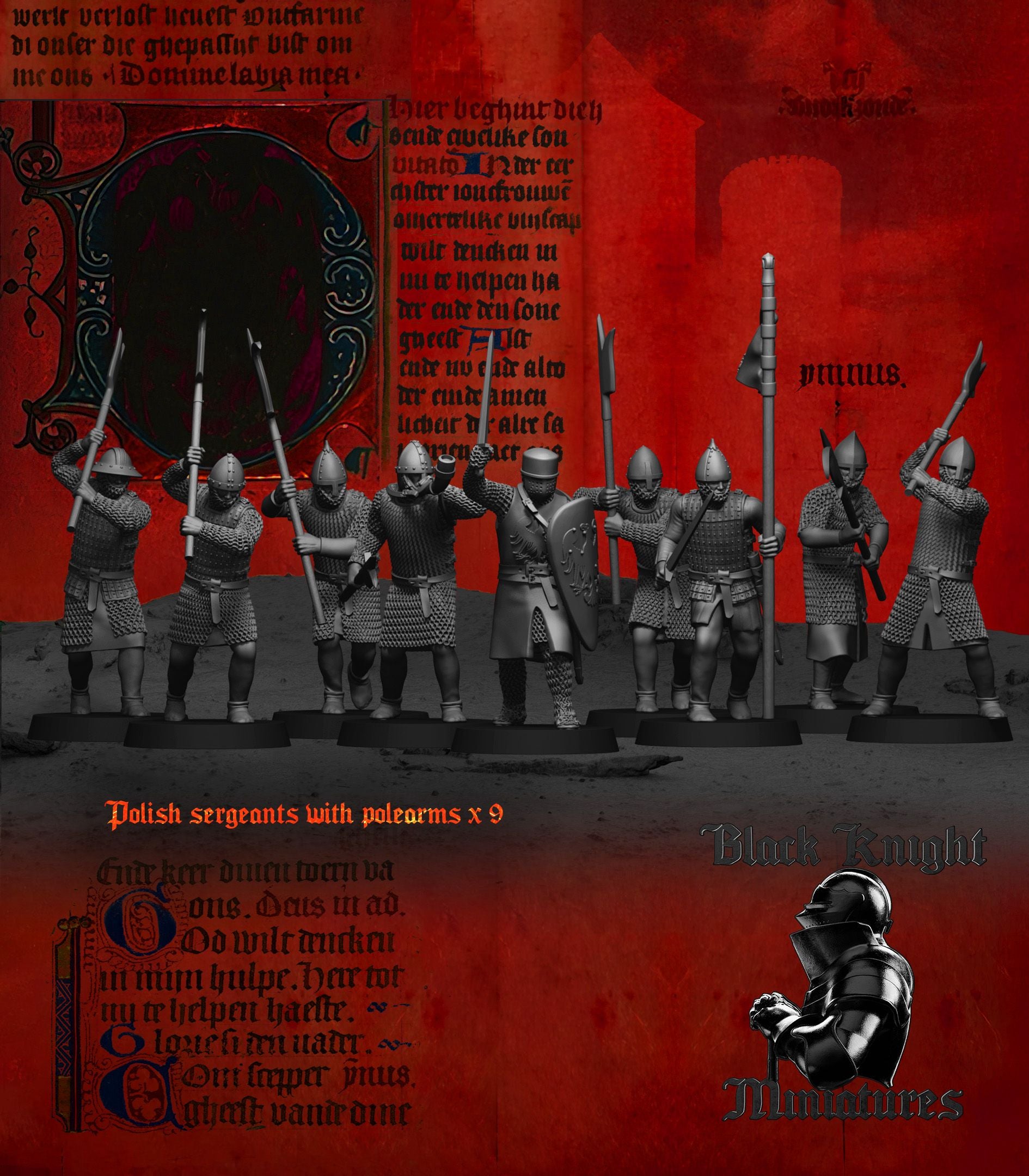 Polish Sergeants on Foot - Black Knight Miniatures