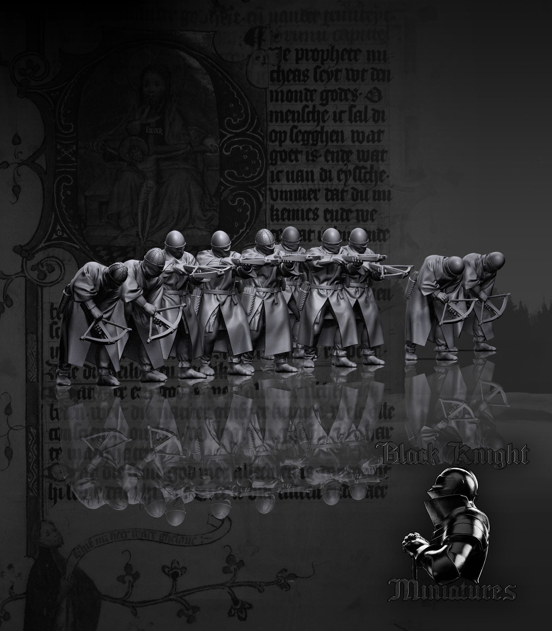 Teutonic Crossbowmen - Black Knight Miniatures