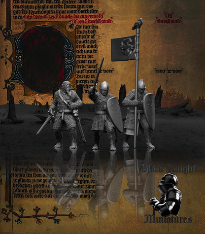 Polish Infantry Command Group - Black Knight Miniatures