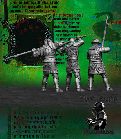 Hussite Wagon Melee Crew (Polearms) - Black Knight Miniatures