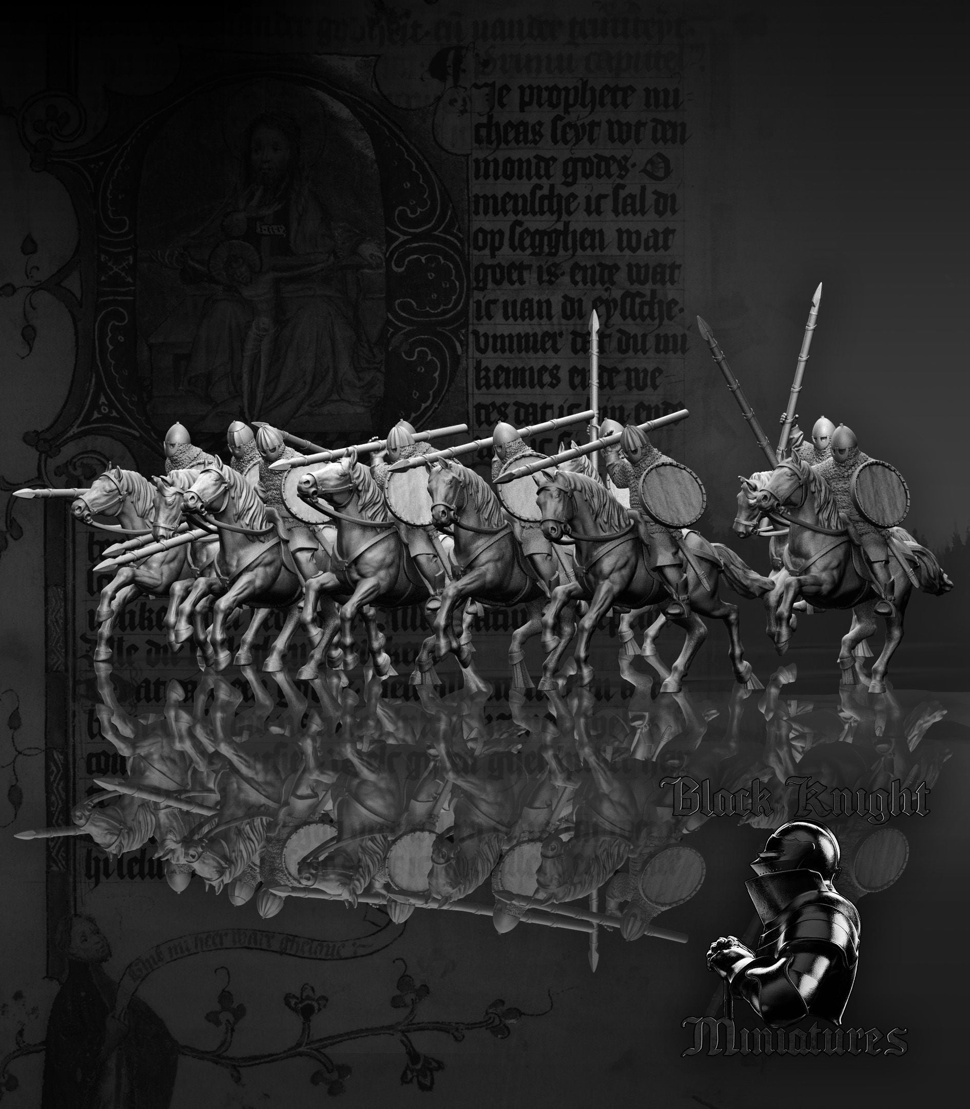 Prussian Mounted Warriors - Black Knight Miniatures
