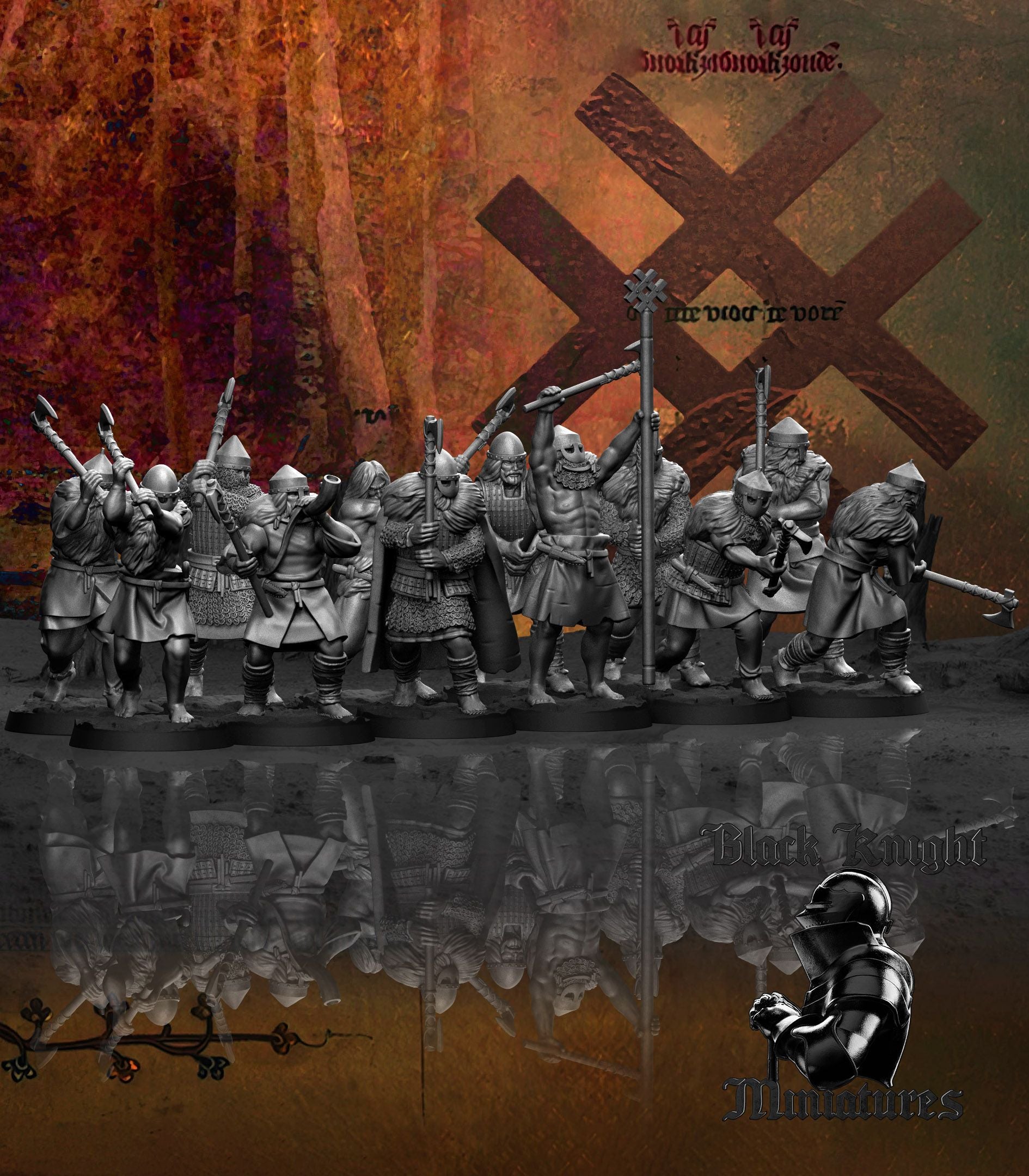 Samogitian Axemen - Black Knight Miniatures