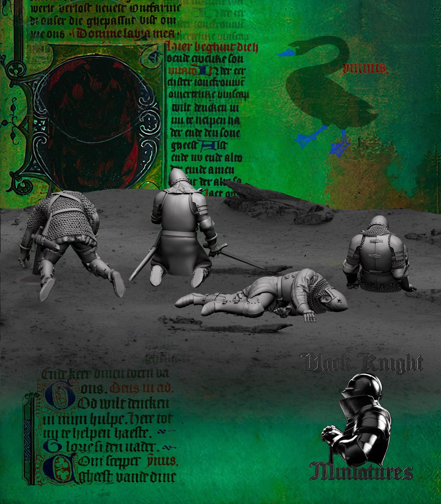 Knight Casualties - Black Knight Miniatures