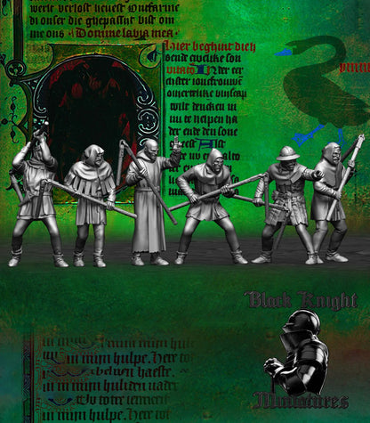 Hussite Taborites (Set B) - Black Knight Miniatures