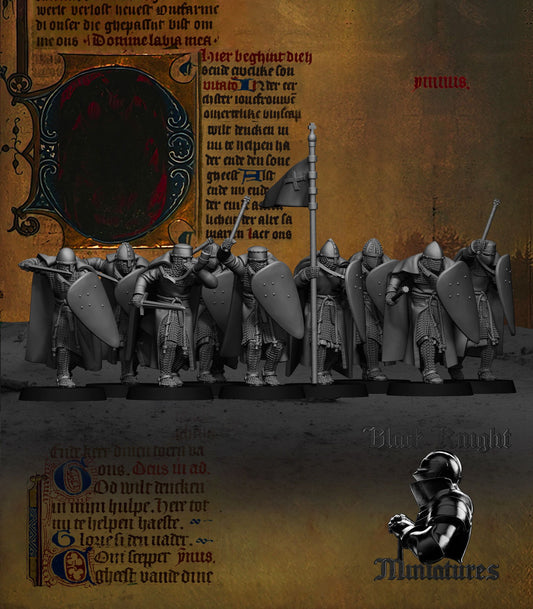 Teutonic Knights on Foot - Black Knight Miniatures