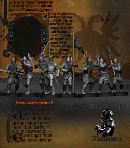 German Men-at-Arms (Two-Handed Weapons) - Black Knight Miniatures
