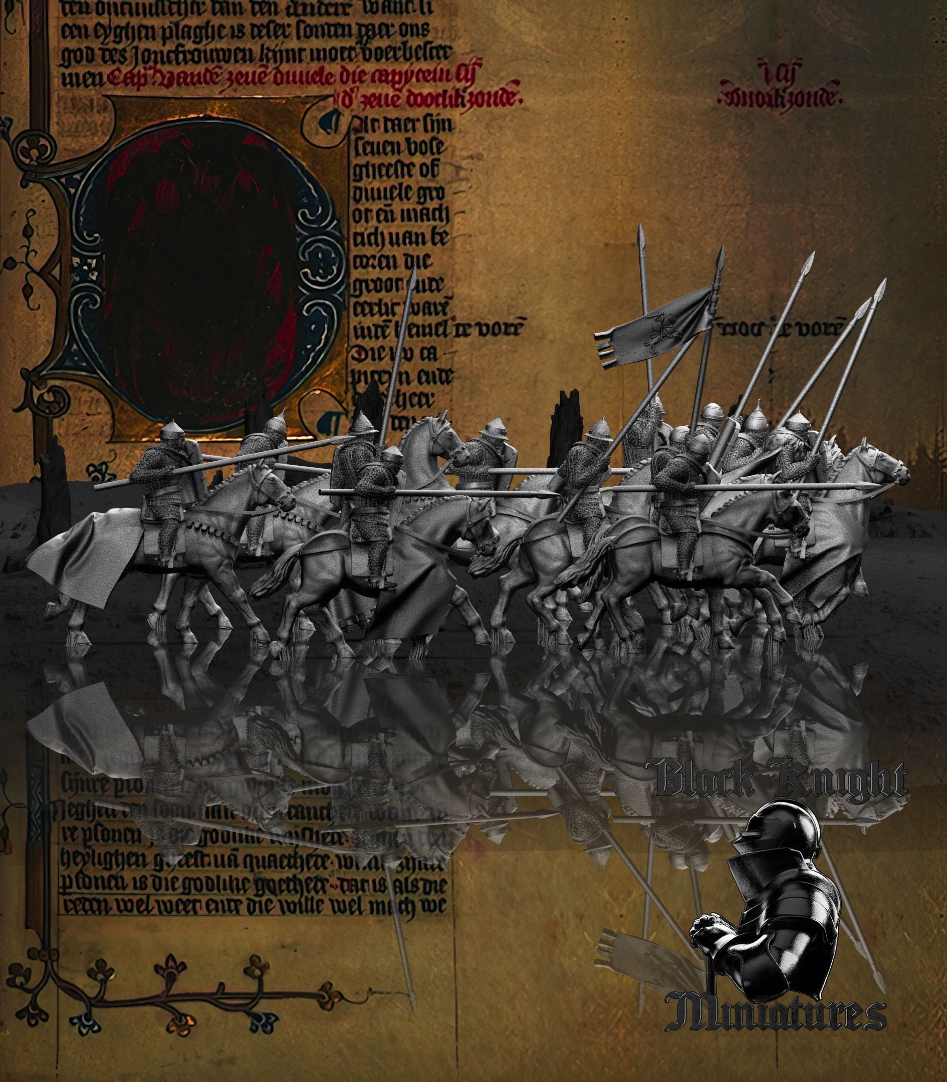 Lithuanian Nobles (Early Bajorai) - Black Knight Miniatures