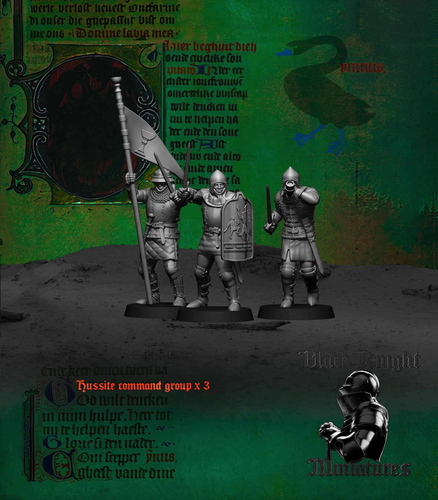 Hussite Command Group - Black Knight Miniatures