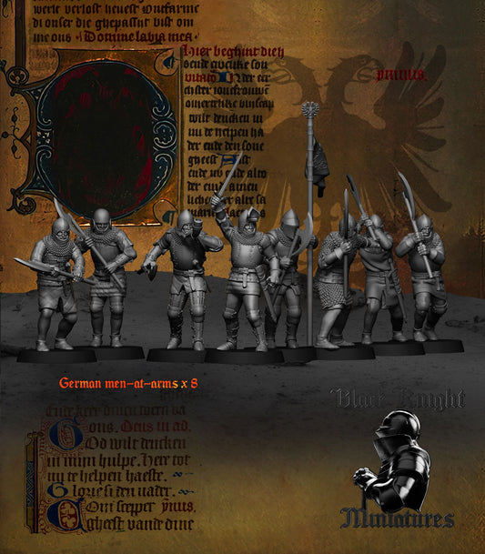 German Men-at-Arms (Two-Handed Weapons) - Black Knight Miniatures