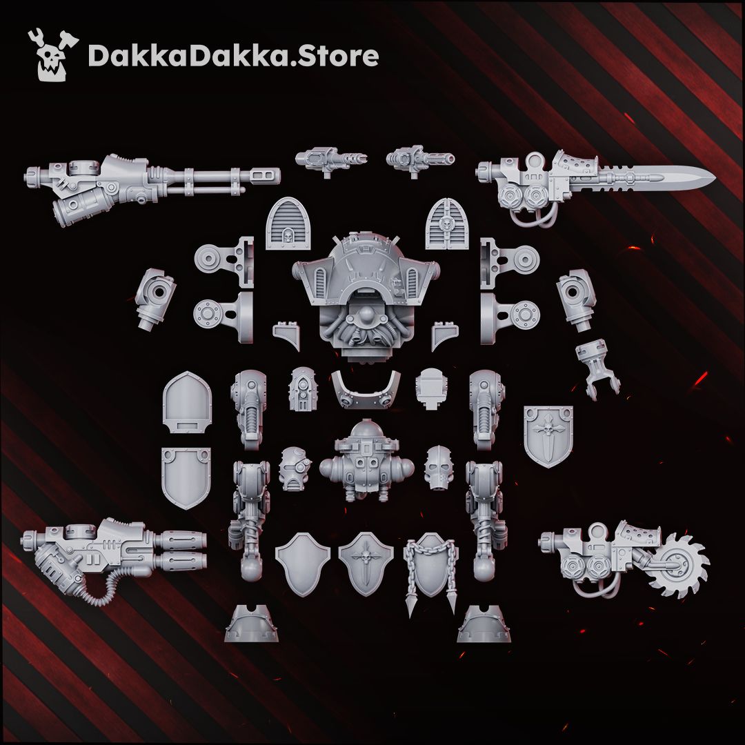 Squire walker component and weapon layout