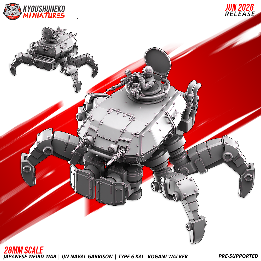 Type 6 Kai Kogani walker, parts and detail