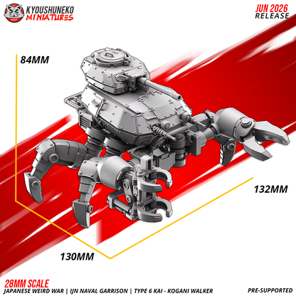 Type 6 Kai Kogani walker, parts and detail