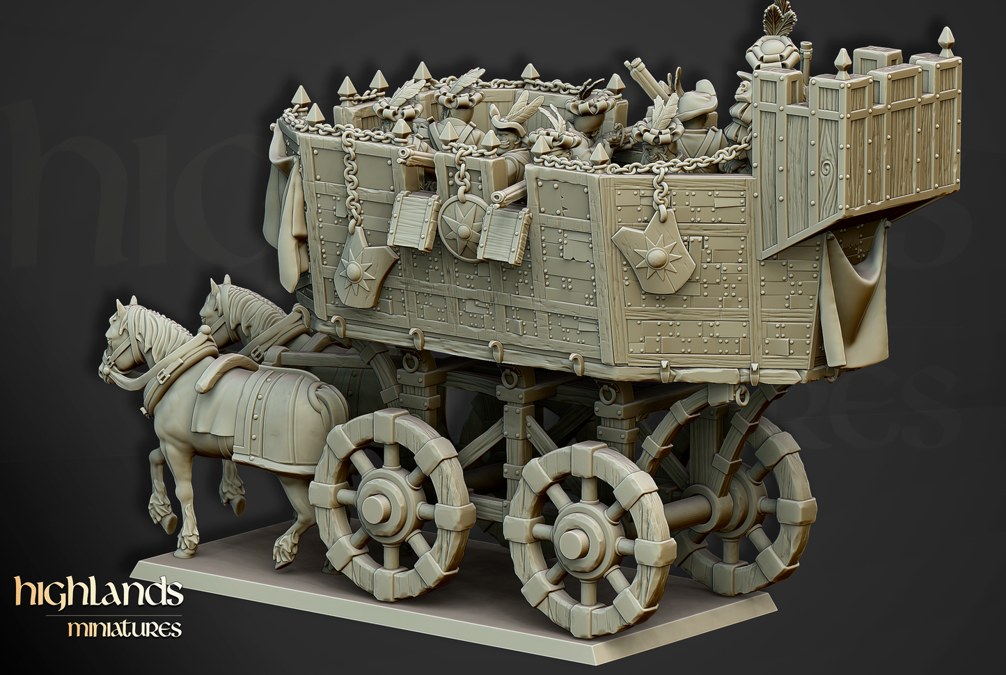 Wittemburg War Wagon | Sunland, Empire of the Sun | Highlands Miniatures