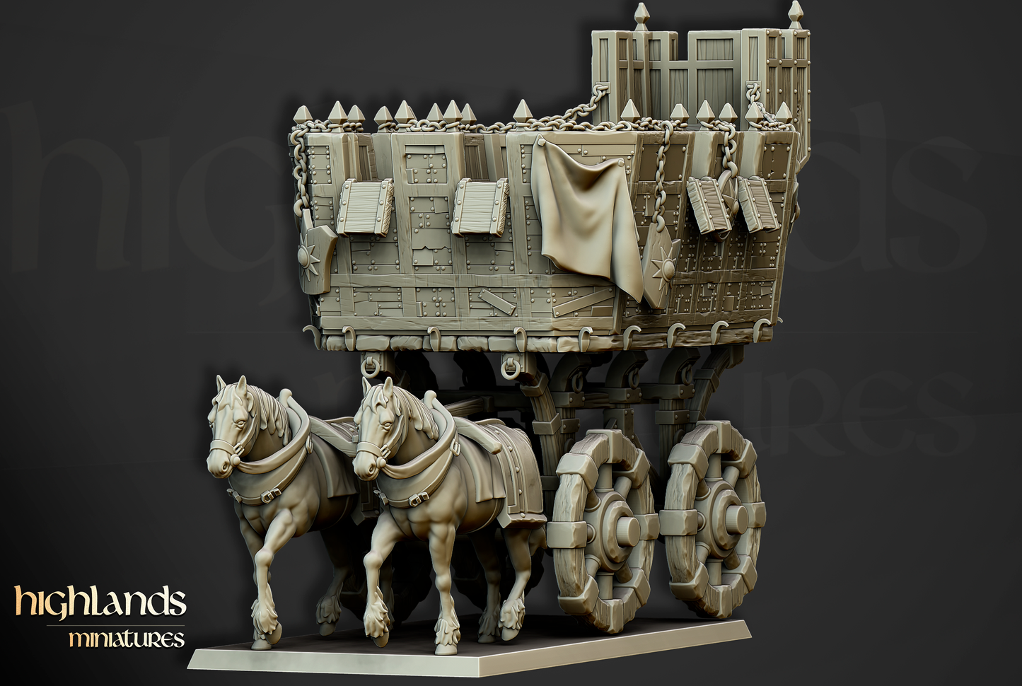 Wittemburg War Wagon | Sunland, Empire of the Sun | Highlands Miniatures