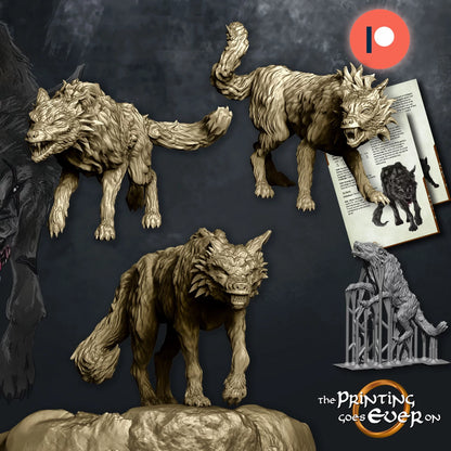 Goblin Wargs + Riders | Into the Mountains | MESBG | The Printing Goes Ever On
