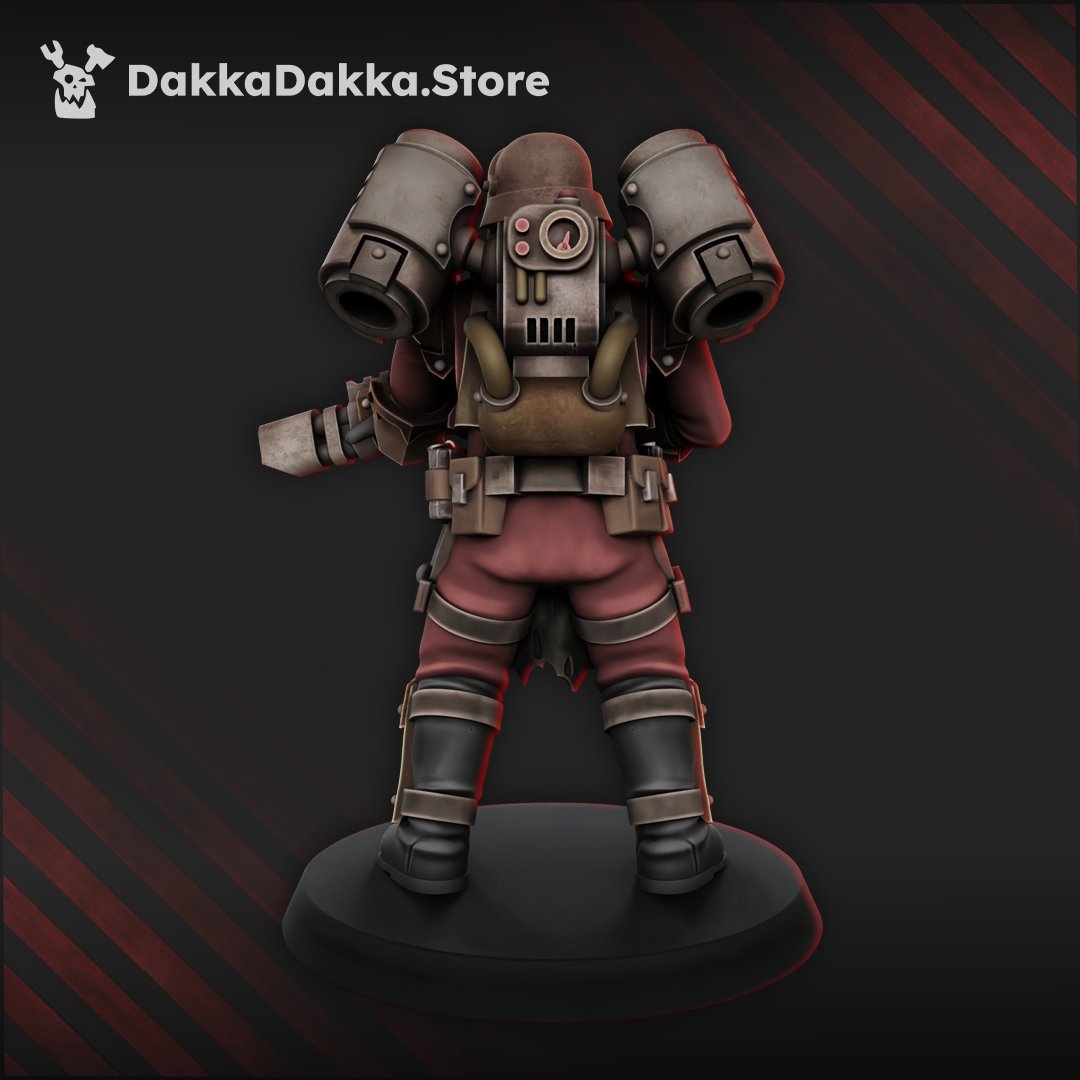 Ravenswatch Warrior alternate view, grimdark sci-fi cultist resin miniature by Dakka Dakka Store
