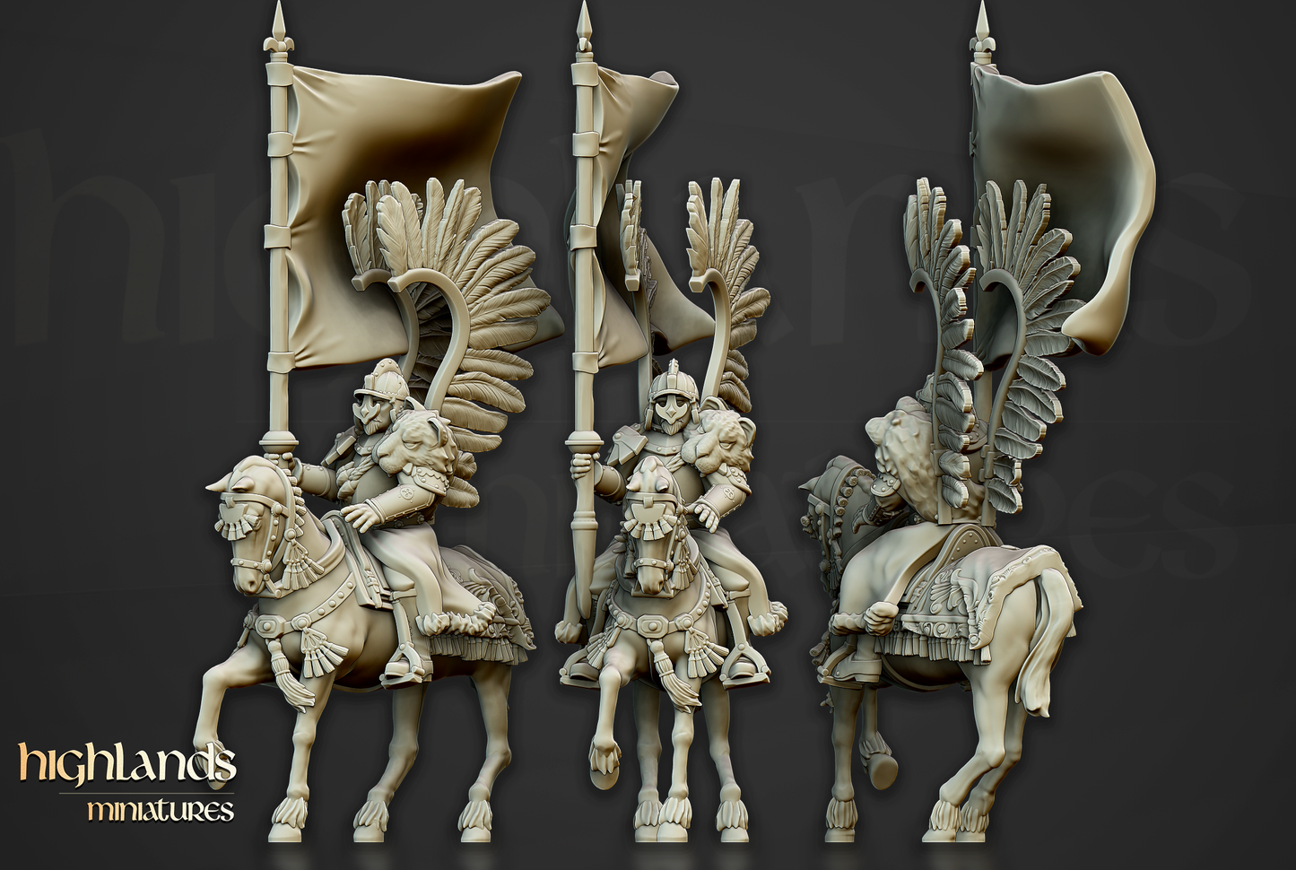 Winged Hussars Command Group | Volhynia | Highlands Miniatures