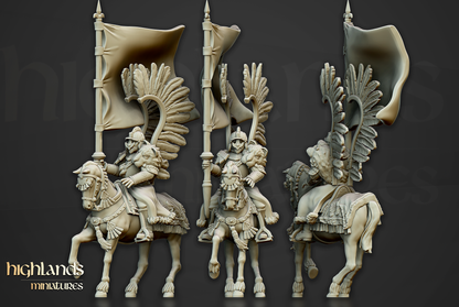 Winged Hussars Command Group | Volhynia | Highlands Miniatures